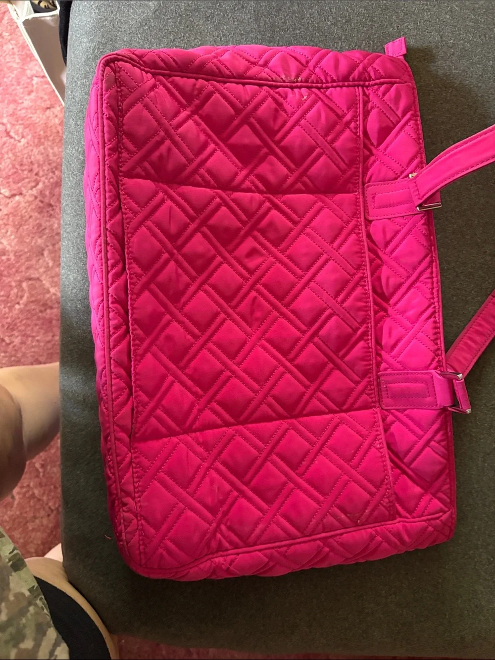 Vera Bradley Quilted Pink Laptop Tote